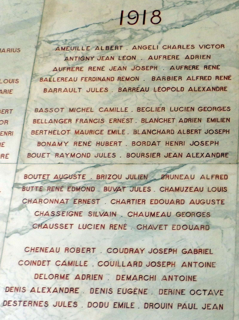 Plaque installée dans le Conservatoire de Châteauroux (ancien hôtel de ville)